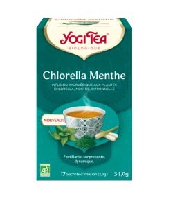 Chlorella menthe - Infusion ayurvédique BIO, 17 sachets